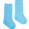Calza cotone biologico azzurro_BB516 Nuvole