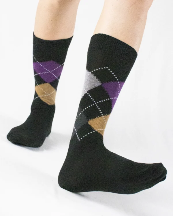 Calza-cotone biologico nero_UK216 Singing in the rain