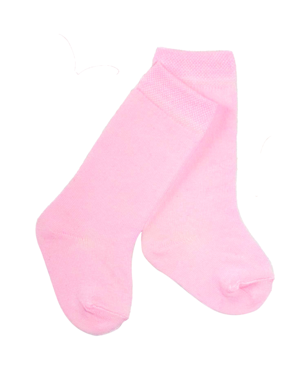 Calza cotone biologico rosa_BB516 Nuvole