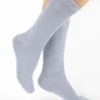 Calza-lana-merino-corto-grigio-chiaro_DC121 Wooly