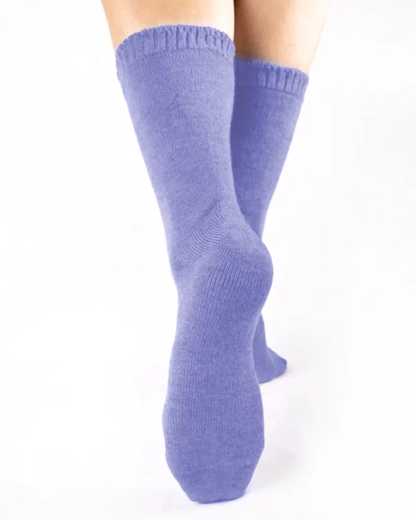 Calza-lana-merino-corto-indaco_DC121 Wooly