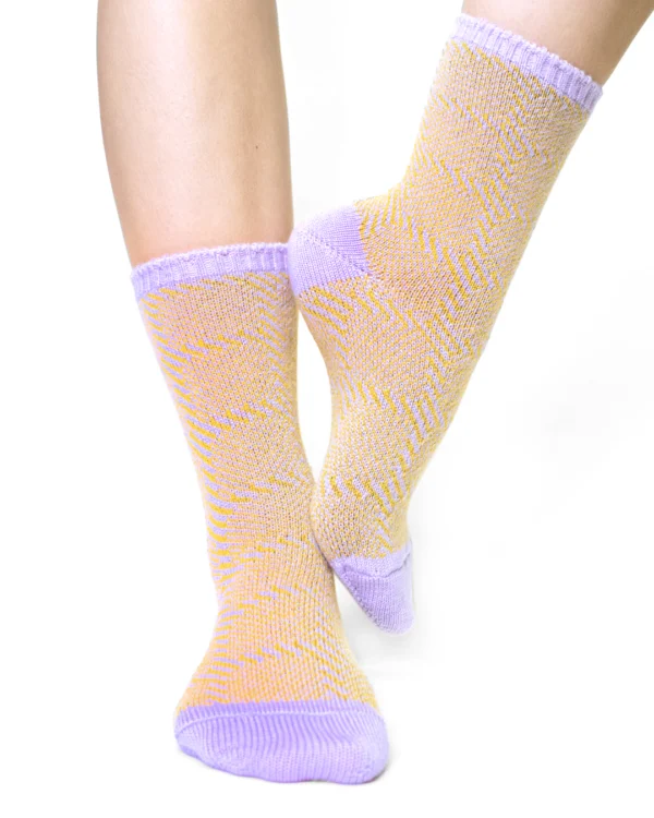 Calza-lana-merino-corto-tartan-spiga-lilla_DC230 PouleWhisper