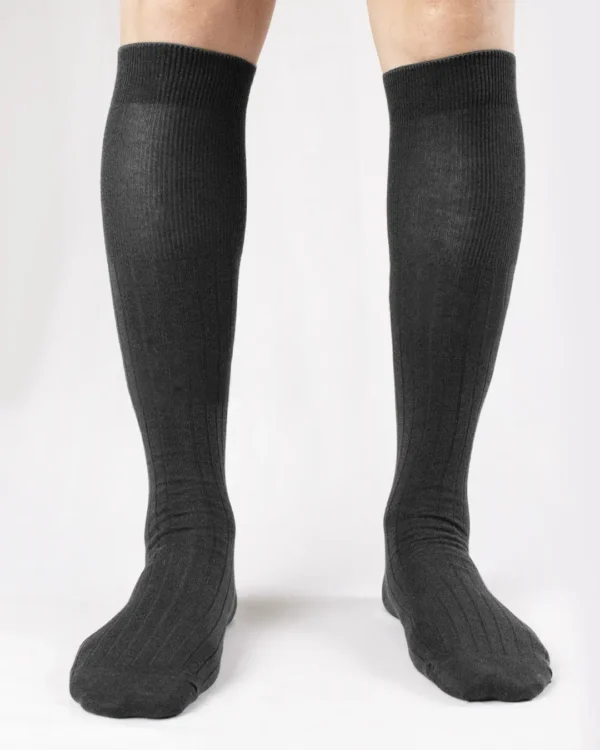 Calza-lana-merino-gambaletto-antracite_UL226 Rouen