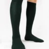 Calza-lana-merino-gambaletto-verde-scuro_UL226 Rouen